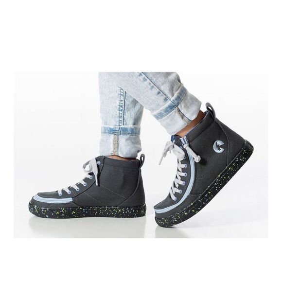 Billy Footwear Other - EUC BILLY Classic Lace High Tops Charcoal/Blue Speckle sneakers shoes
